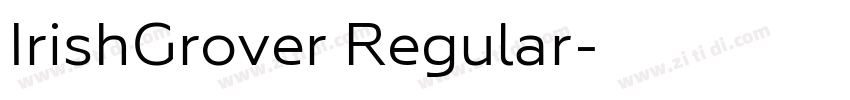 IrishGrover Regular字体转换